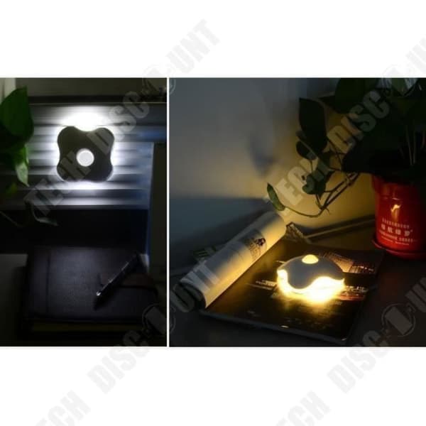 TD® Luftfuktare USB konstiga laddningssensor nattlampa kropp led sovrumslampa Creative Cabinet Light