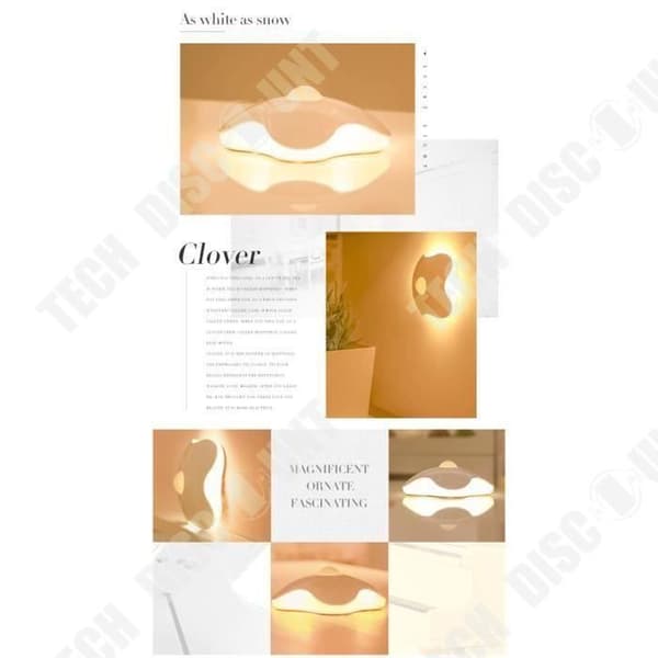 TD® Luftfuktare USB konstiga laddningssensor nattlampa kropp led sovrumslampa Creative Cabinet Light