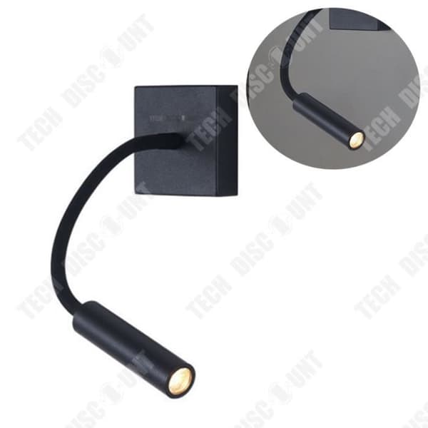 TD® LED-läsningslampa Justerbar slang Ögonskydd mot mjukt ljus Metallströmbrytare Nacklampa