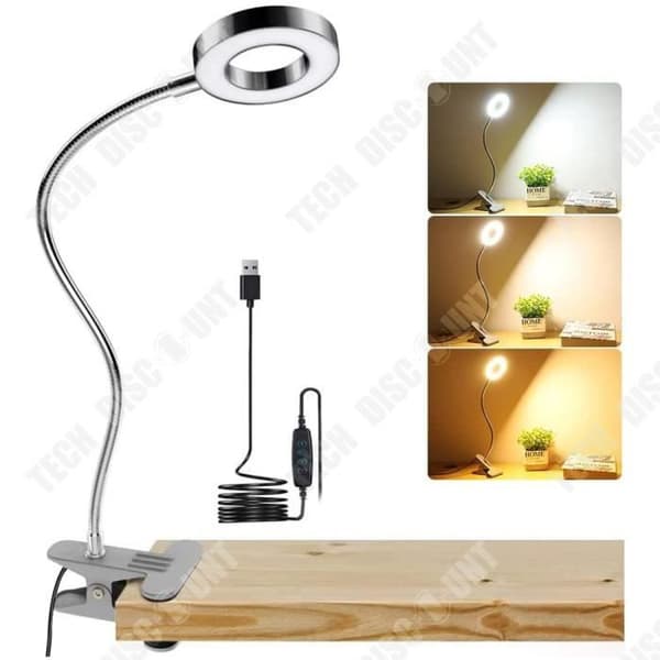 TD® led skrivbordslampa 3 dimningshastigheter 15 ljusstyrka justeringshastigheter Ögonvänligt ljus Riktningsjusterbar