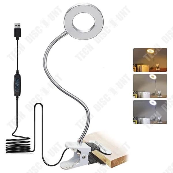 TD® led skrivbordslampa 3 dimningshastigheter 15 ljusstyrka justeringshastigheter Ögonvänligt ljus Riktningsjusterbar