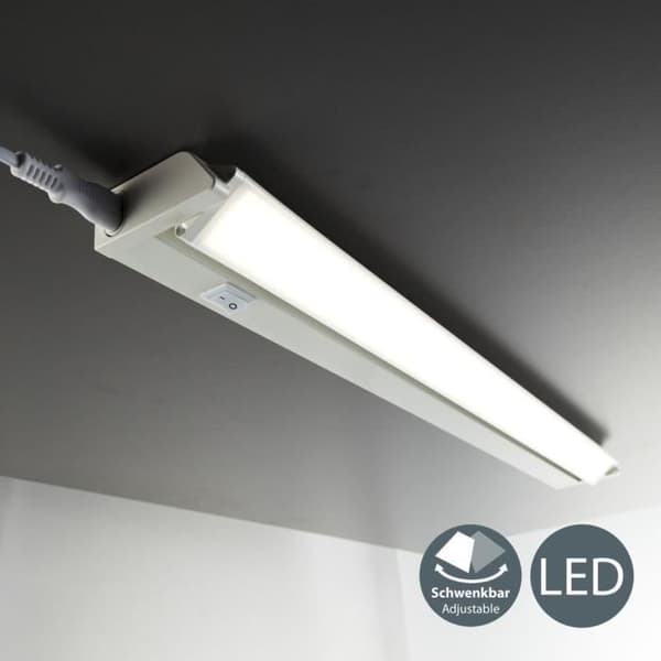 Justerbar LED-list 230V 9W belysning bänkskiva kök verkstadsskåp