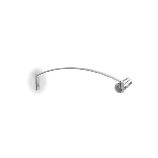 Monteringsstöd för profil för alu-rund LED-list - för skåp - silver