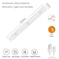 Pikkukuva 7 / 8: OBOSOE langaton kaappivalaistus / LED-valaistus liiketunnistinmagneetilla, 3 valotilaa ja himmennettävä, ladattava, 2 kpl