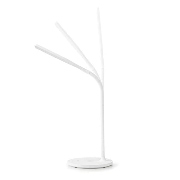 LED Skrivbordslampa med Dimmer och Trådlös Laddare 10 W Nedis Vit