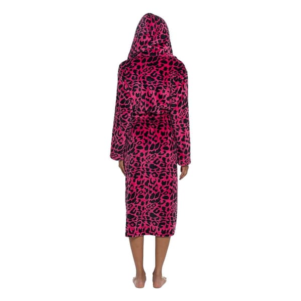 Wolf & Harte Panther Print Hooded morgonrock med huva