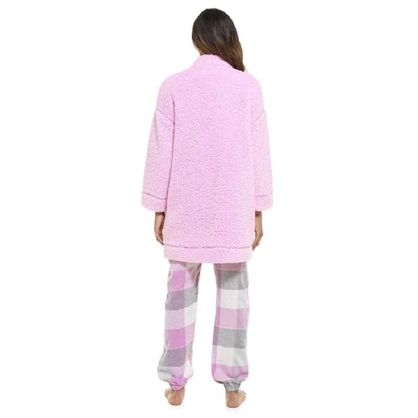 Foxbury Kvinnor/Damer Sherpa Fleece Cardi Gown
