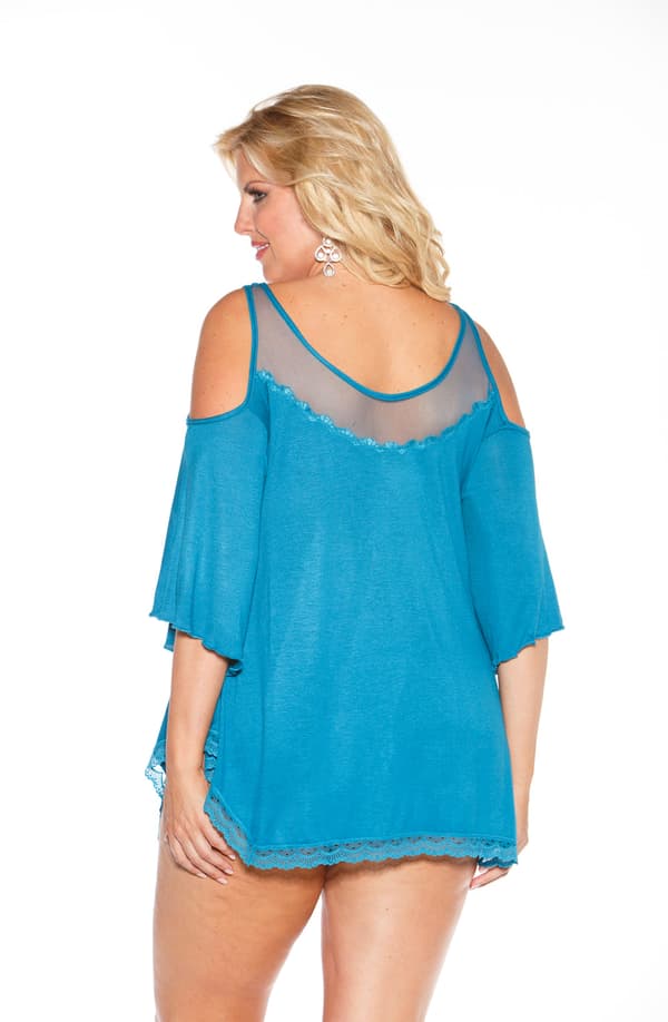 Shirley of Hollywood X3257 Sleepshirt Sapphire