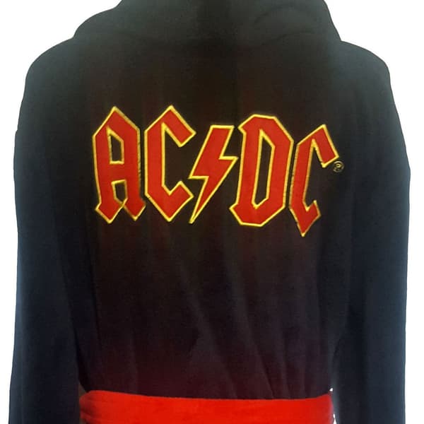 AC/DC Unisex fløjlsbeklædningsdragt med koralfarvet logo til voksne