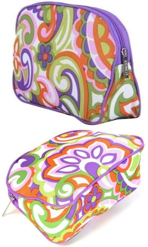 Clinique ORIGINAL Large Make Up Purse Retro Flower Medium