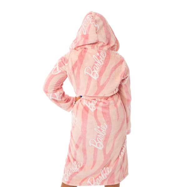 Barbie Womens/Ladies Hooded Dressing Gown