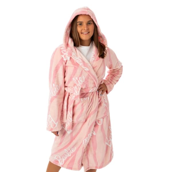 Barbie Womens/Ladies Hooded Dressing Gown