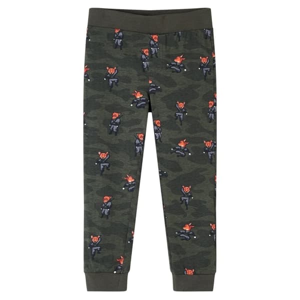 vidaXL Pyjamas med långa ärmar för barn khaki 140