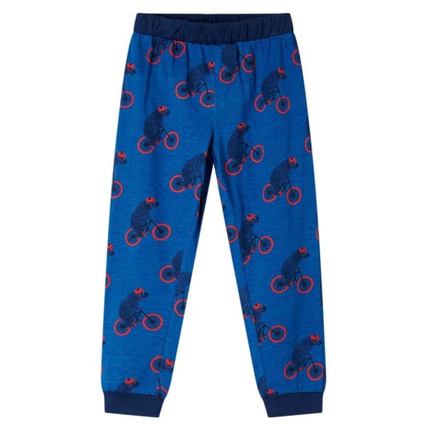 vidaXL Lasten pitkähihainen pyjama petroli 104