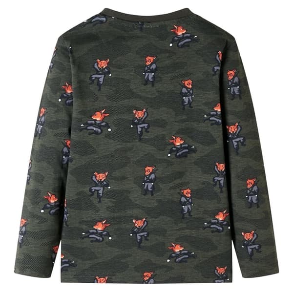 vidaXL Lasten pitkähihainen pyjama khaki 104
