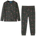 Pikkukuva 1 / 10: vidaXL Lasten pitkähihainen pyjama khaki 128