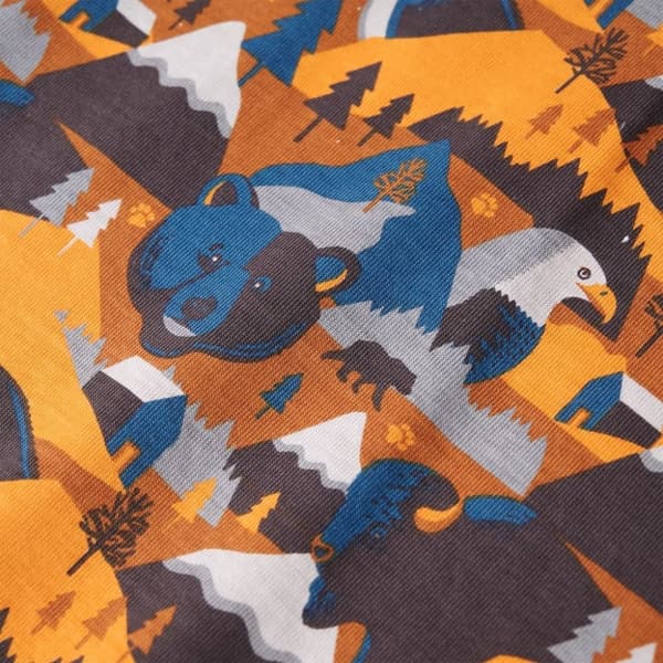 vidaXL Lasten pitkähihainen pyjama konjakki 116