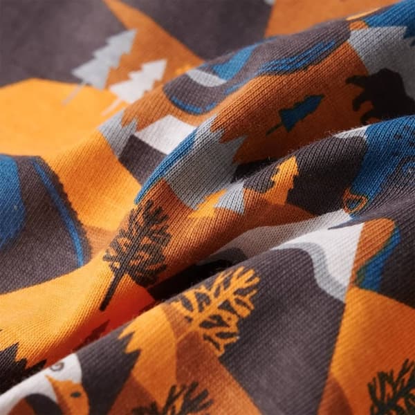 vidaXL Lasten pitkähihainen pyjama konjakki 116