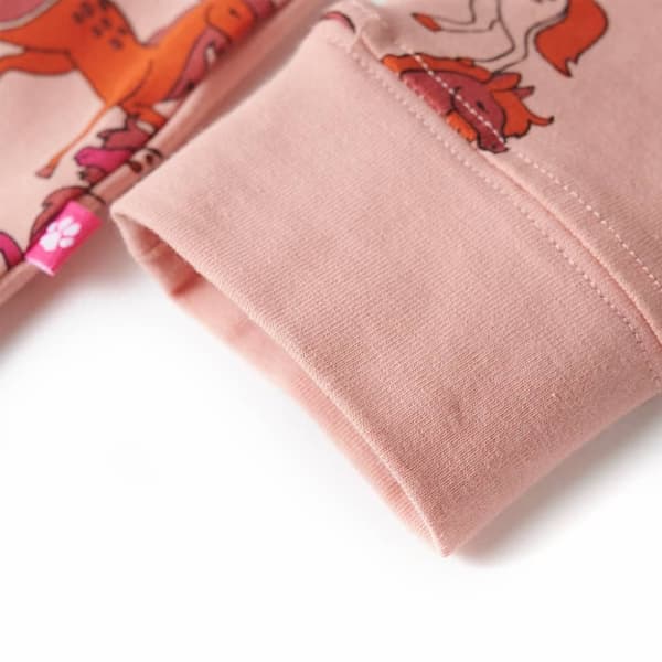vidaXL Lasten pitkähihainen pyjama vaaleanpunainen 92