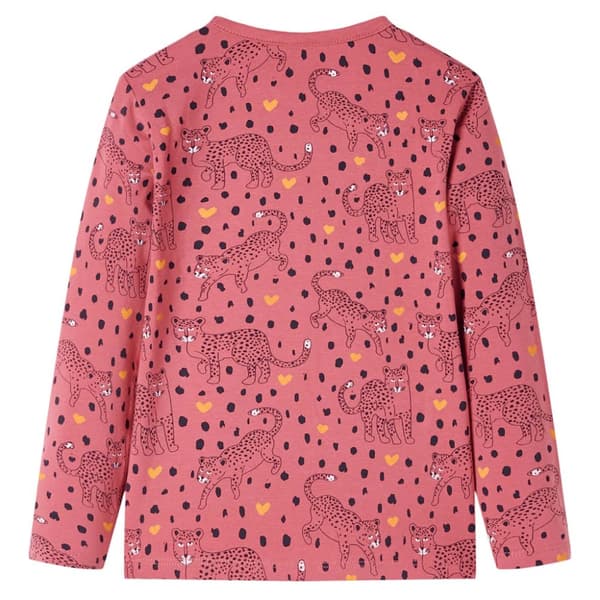 vidaXL Lasten pitkähihainen pyjama vanha pinkki 116