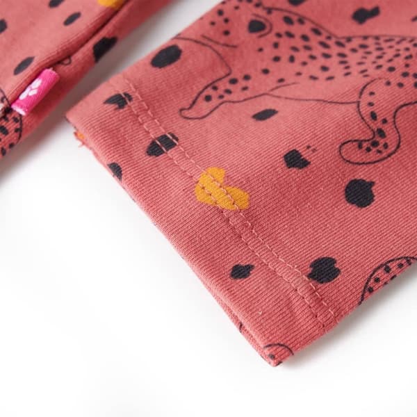 vidaXL Lasten pitkähihainen pyjama vanha pinkki 116