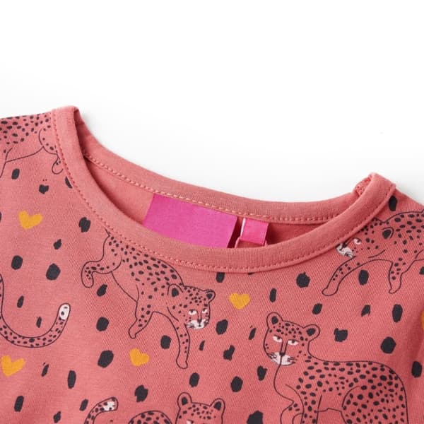 vidaXL Pyjamas til børn str. 104 gammelrosa
