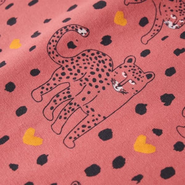 vidaXL Pyjamas til børn str. 104 gammelrosa