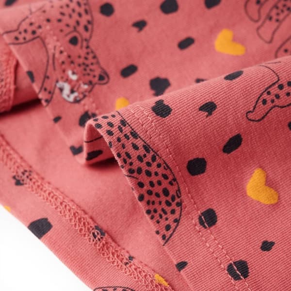 vidaXL Pyjamas til børn str. 104 gammelrosa