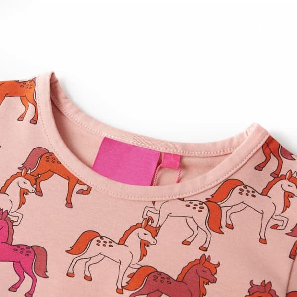 vidaXL Lasten pitkähihainen pyjama vaaleanpunainen 104