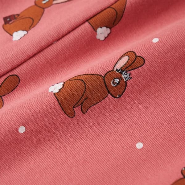 vidaXL Pyjamas med huva för barn gammalrosa 92