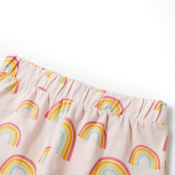 vidaXL Pyjamas med korte ermer myk rosa 92