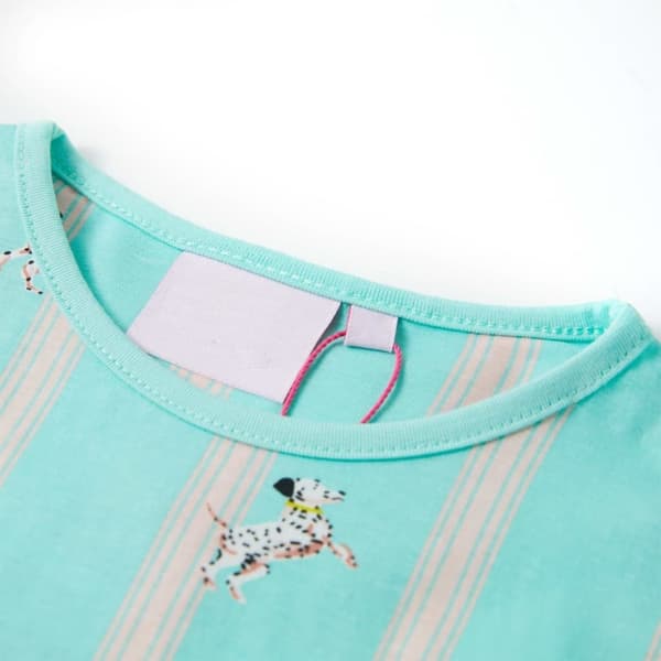 vidaXL Barnepyjamas med korte ermer ecru 128