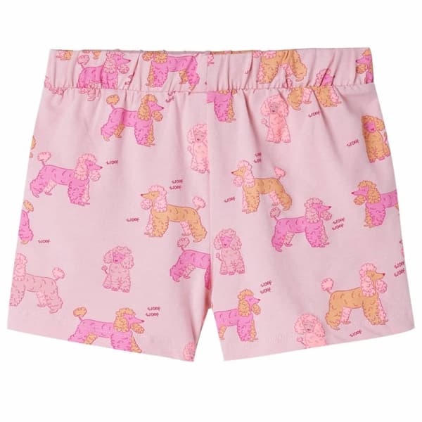 vidaXL Barnpyjamas med korta ärmar ljusrosa 116