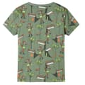 Pikkukuva 3 / 10: vidaXL Lasten lyhythihainen pyjama vaalea khaki 92