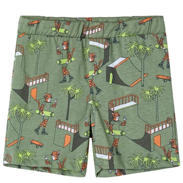 vidaXL Lasten lyhythihainen pyjama vaalea khaki 128