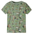 Pikkukuva 2 / 10: vidaXL Lasten lyhythihainen pyjama vaalea khaki 128