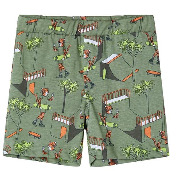 vidaXL Lasten lyhythihainen pyjama vaalea khaki 140