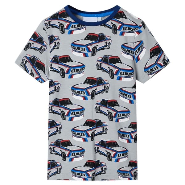 vidaXL Lasten lyhythihainen pyjama harmaa 128