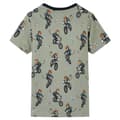 Pikkukuva 3 / 10: vidaXL Lasten lyhythihainen pyjama vaalea khaki 104