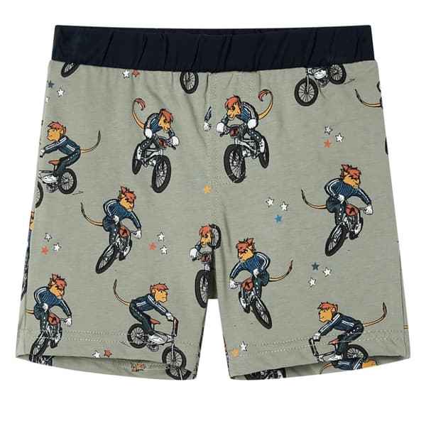 vidaXL Lasten lyhythihainen pyjama vaalea khaki 104