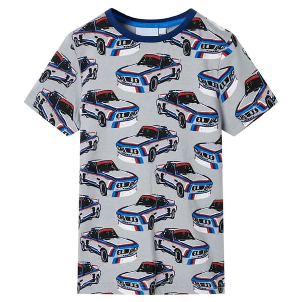 vidaXL Lasten lyhythihainen pyjama harmaa 116