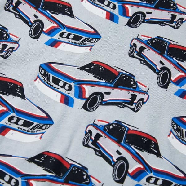 vidaXL Barnpyjamas med korta ärmar för barn grå 128