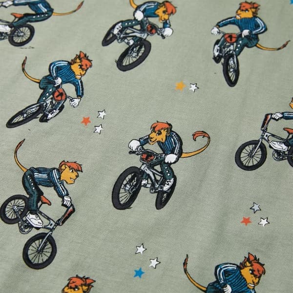 vidaXL Barnpyjamas med korta ärmar ljus khaki 104