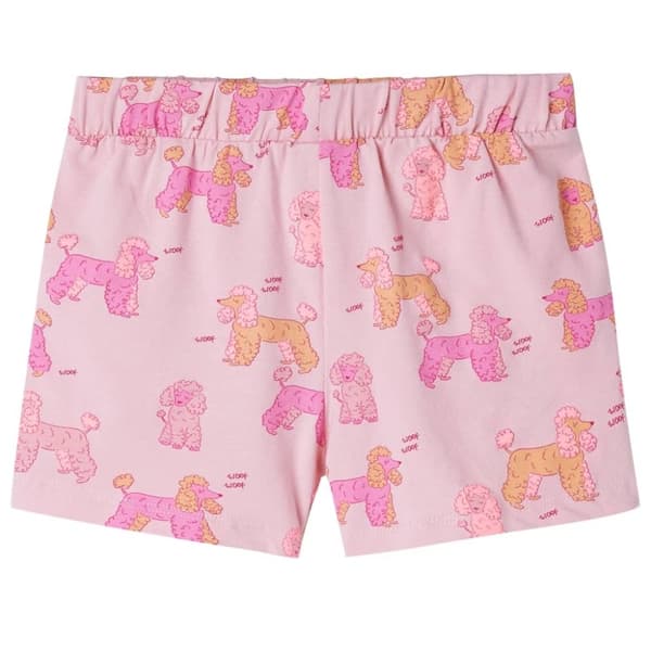vidaXL Barnpyjamas med korta ärmar ljusrosa 128