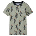 Pikkukuva 2 / 10: vidaXL Lasten lyhythihainen pyjama vaalea khaki 140
