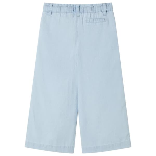 vidaXL Barnbyxor mjuk denimblå 104