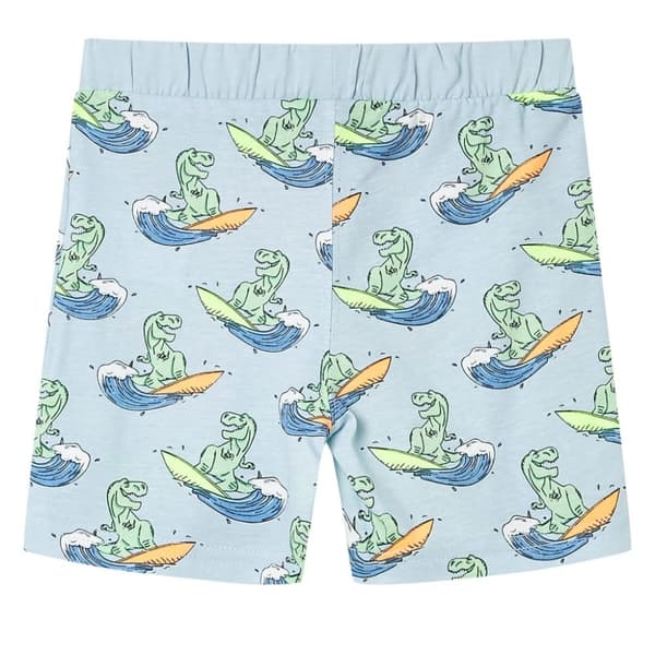 vidaXL Lasten lyhythihainen pyjama vaaleansininen 140