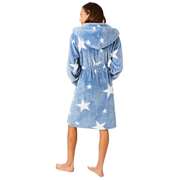Womens/Ladies Star Print Dressing Gown