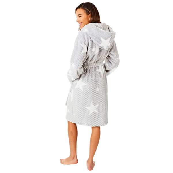 Womens/Ladies Star Print Dressing Gown