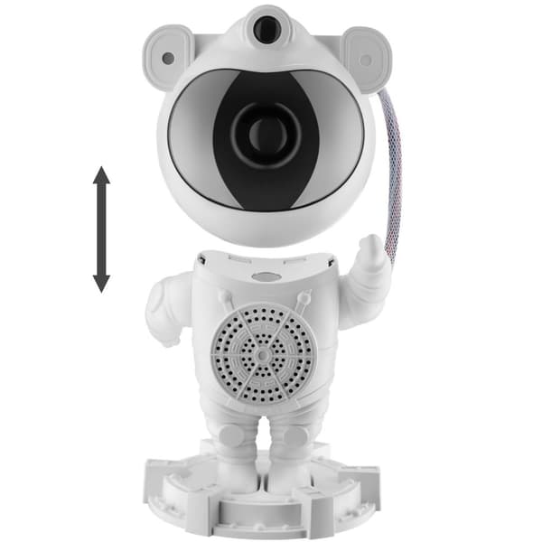 LED Stjärnprojektor Astronaut, inkl. Bluetooth - vit